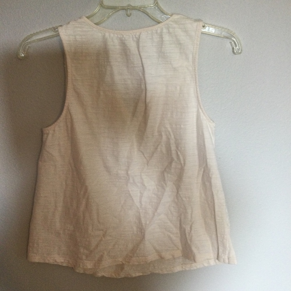 Skies Are Blue Ivory Crochet Front Tank Top Size Small. - Picture 4 of 4
